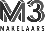 M3 Makelaars logo